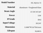 HM-XQ116-72 LED Wall Washer Light – IP65 Waterproof Outdoor Architectural Linear Lighting