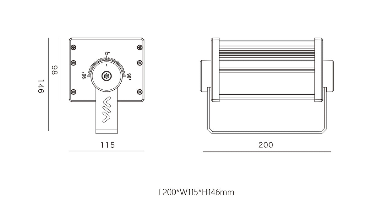 Flood Light HL-TG200-12 - 12W High-Power