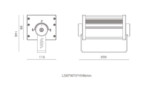 Flood Light HL-TG200-12 - 12W High-Power