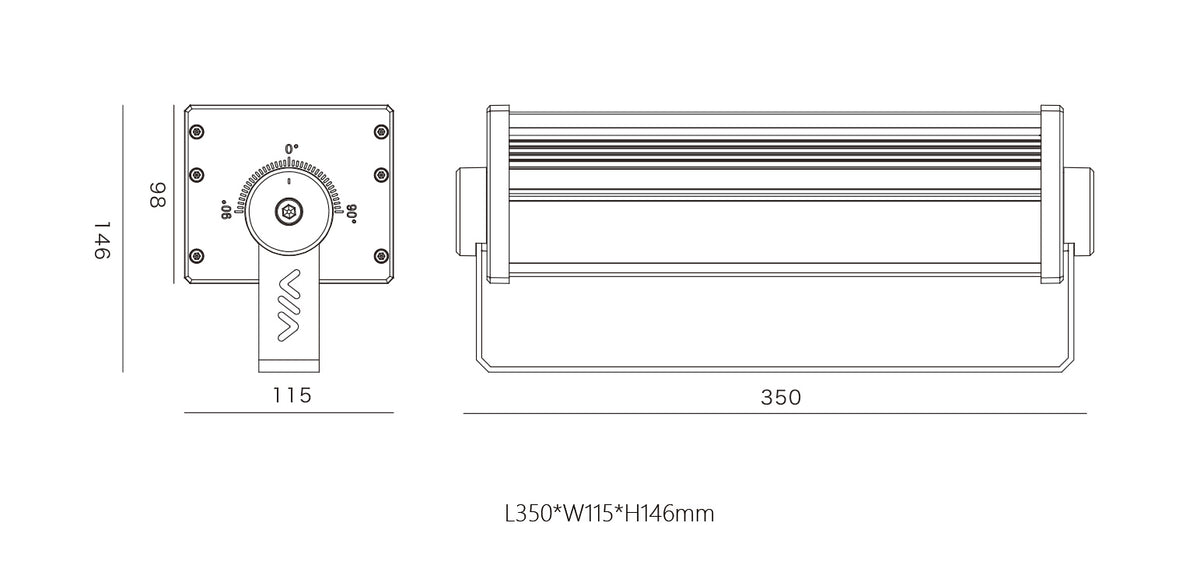 Flood Light HL-TG350-24 | 24W-36W | IP65 Waterproof